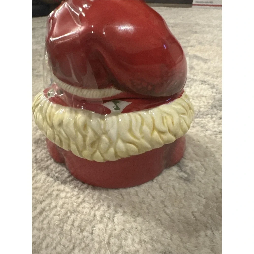 Studio Nova Vintage Christmas Woodland‎ Holly Santa Sugar Jar JA015